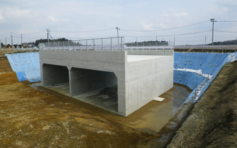 金矢地区道路改良工事