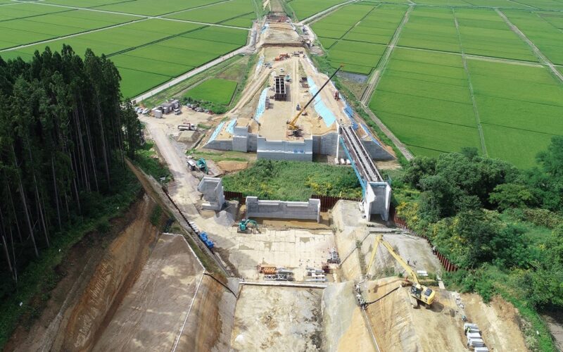 上野西地区道路改良工事